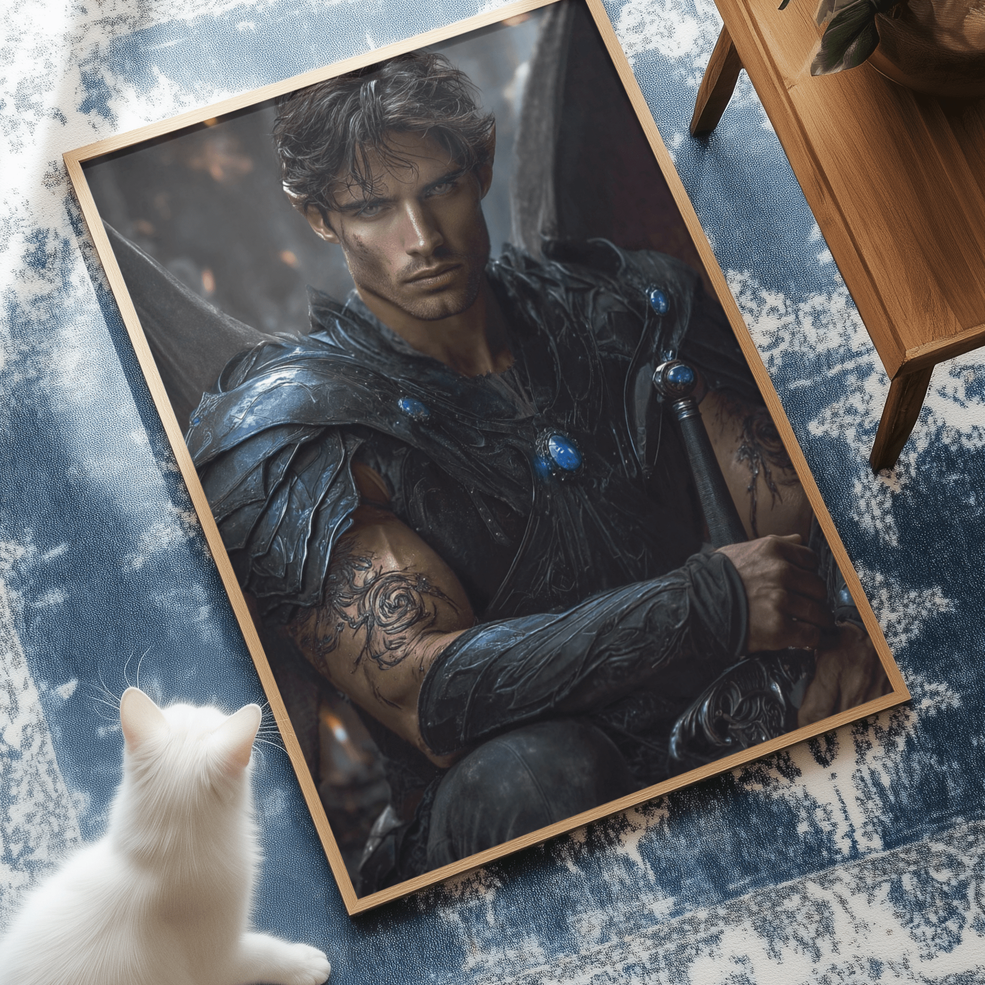 Shadow Daddies Fantasy Book Boyfriend Art Prints | Original Dark Romance Artwork