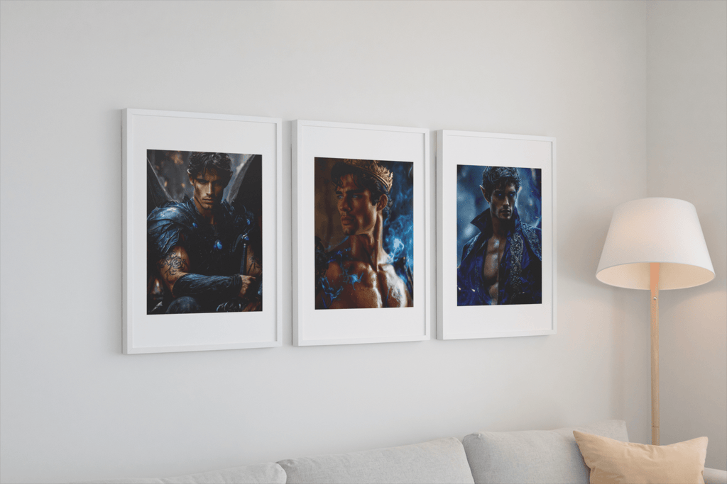 Shadow Daddies Fantasy Book Boyfriend Art Prints | Original Dark Romance Artwork