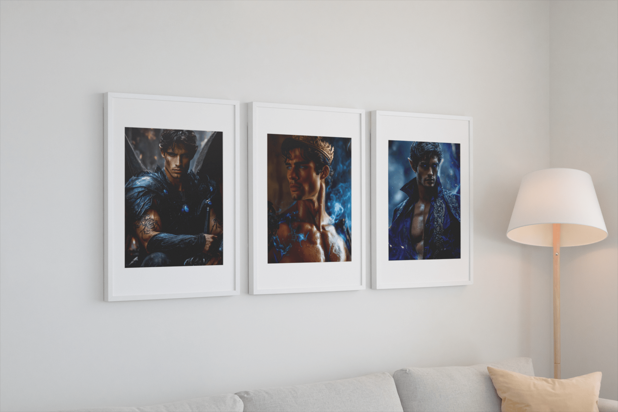Shadow Daddies Fantasy Book Boyfriend Art Prints | Original Dark Romance Artwork
